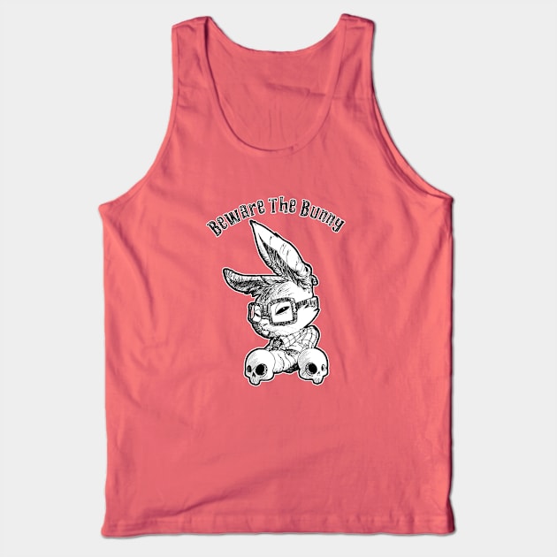 Beware the Bunny Tank Top by Blackhearttees